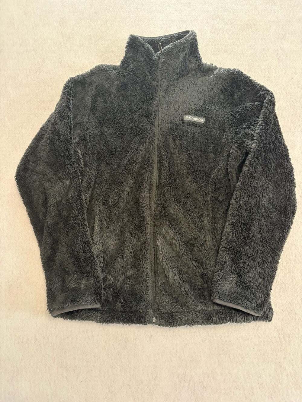 Columbia women’s jacket full zip fleece fur black canyon camper